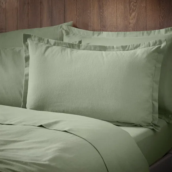Soft & Cosy Luxury 100% Brushed Cotton Oxford Pillowcase 1