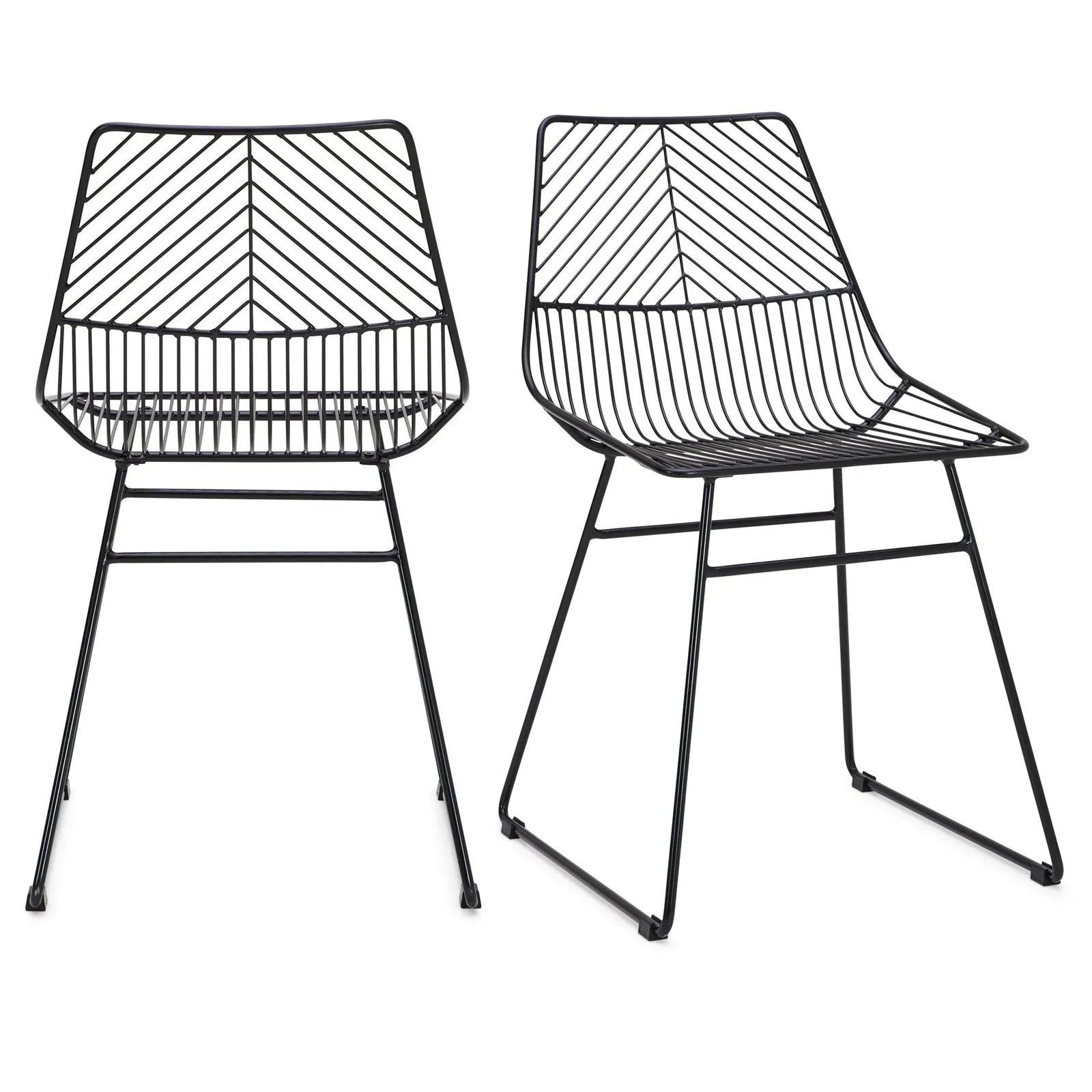 Siena Set of 2 Dining Chairs Black