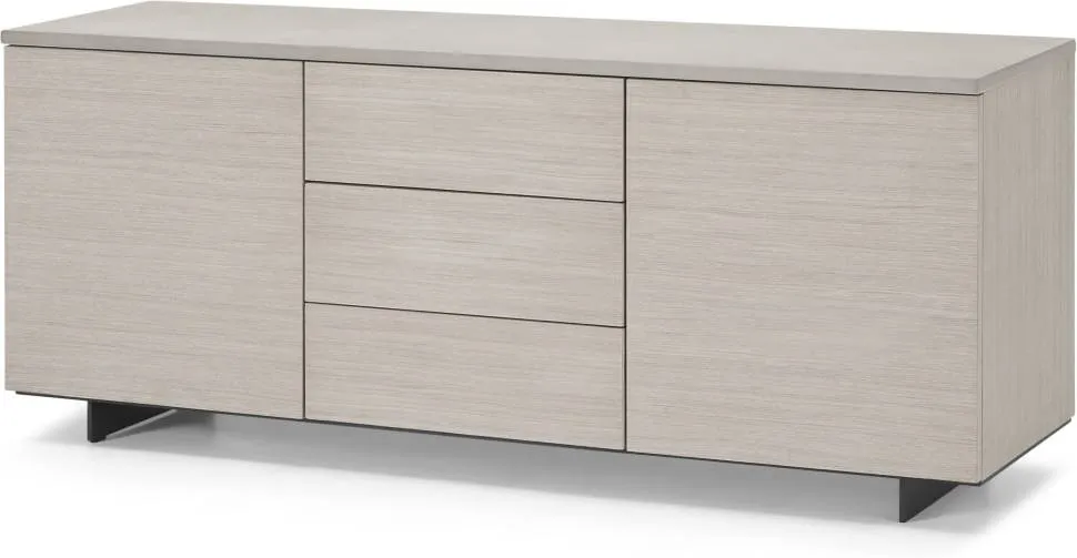 Claus Sideboard, Grey Concrete and Light Oak