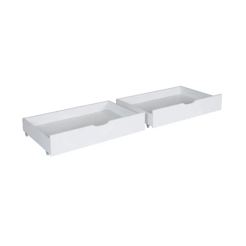 sweeek Set of 2 children's bed drawers pine wood in White 2