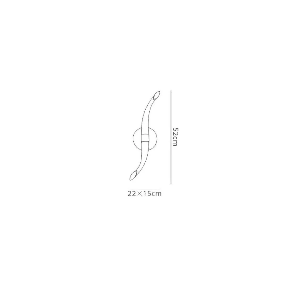 Netlighting Armonia Wall Lamp Wave 12W LED 3000K 900lm Chrome Frosted Acrylic in White 2