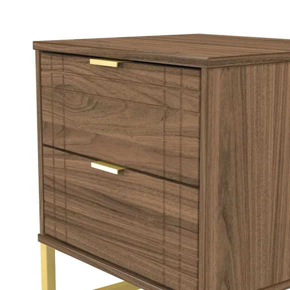 Darlton 2 Drawer Bedside Table 5