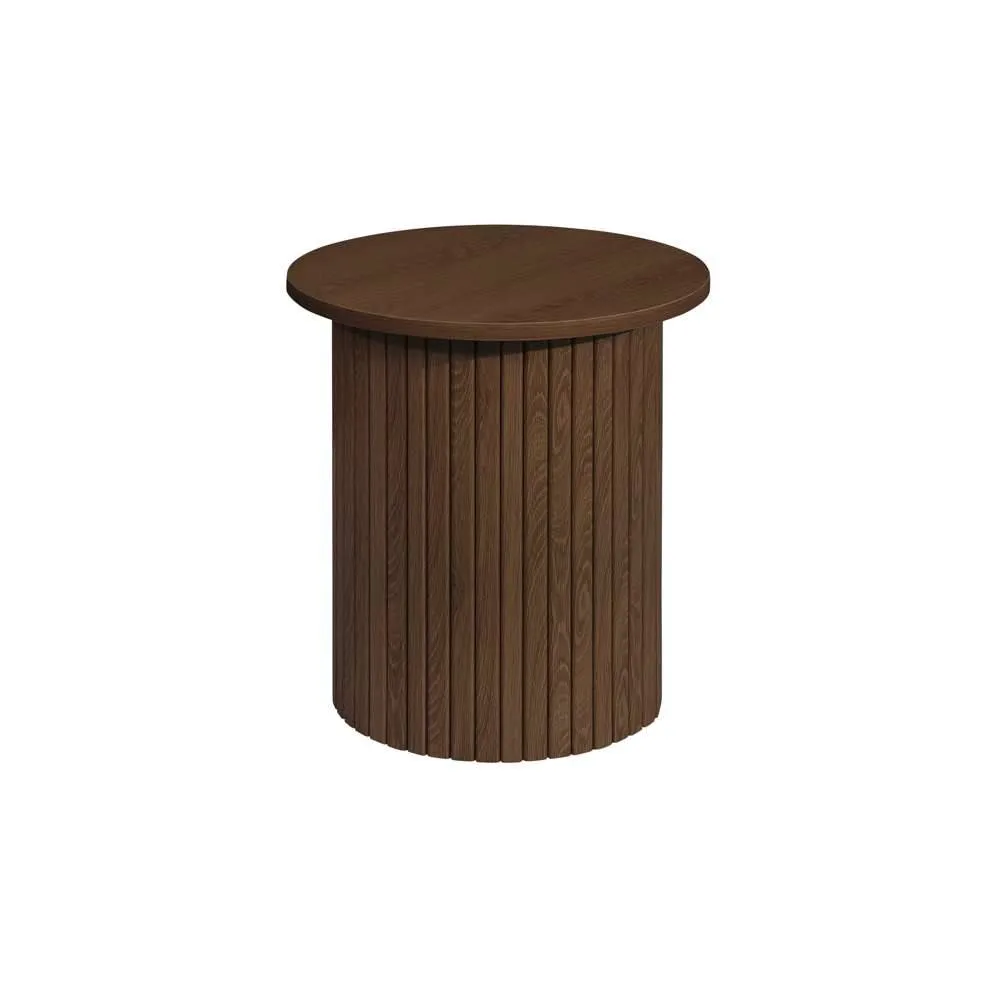 Birlea Axel Fluted Side Table Walnut 6