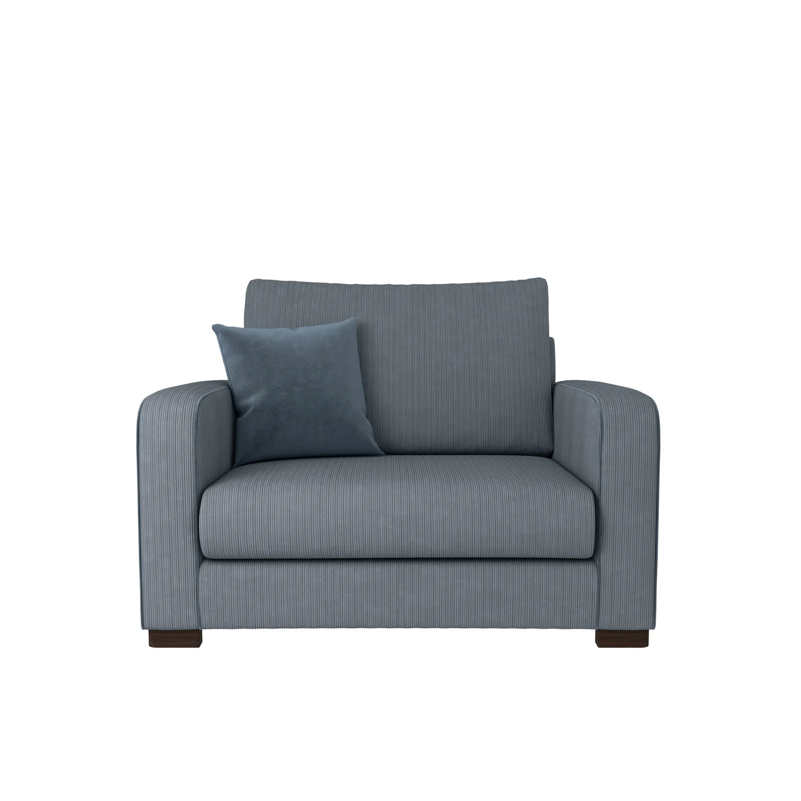 Carson Corduroy Snuggle Chair Blue