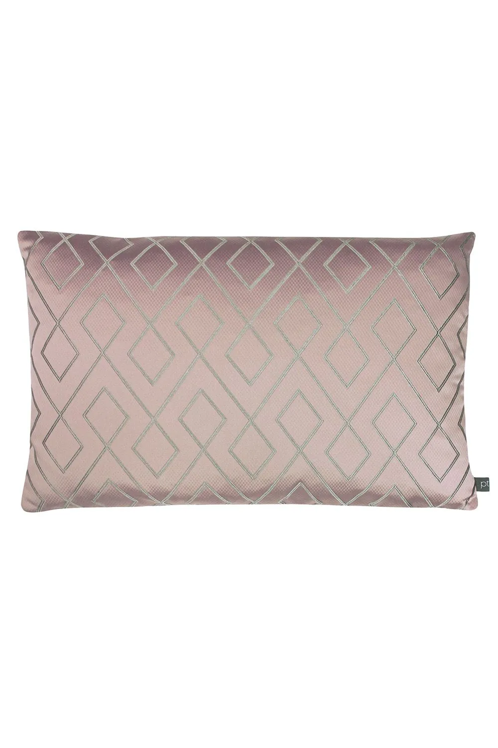 Prestigious Textiles Pivot Geometric Jacquard Cushion in Rose