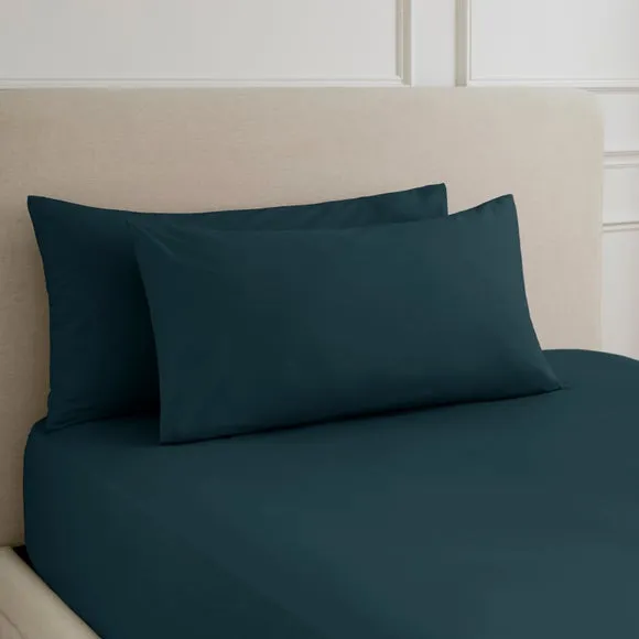 Hotel 230 Thread Count 100% Cotton Percale Large Standard Pillowcase Pair