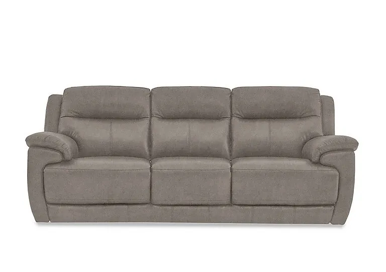 Touch 3 Seater Heavy Duty Fabric Sofa - Silver