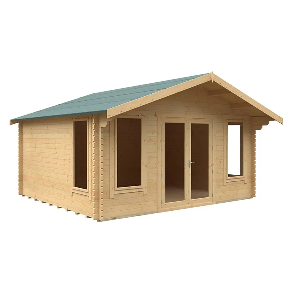 Buttercup Farm 14x16 The Sutton 44mm Cabin - L415 x W475 x H292.6 cm in Natural