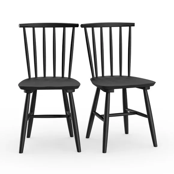 Harvey Set of 2 Dining Chairs, Beech Wood 5