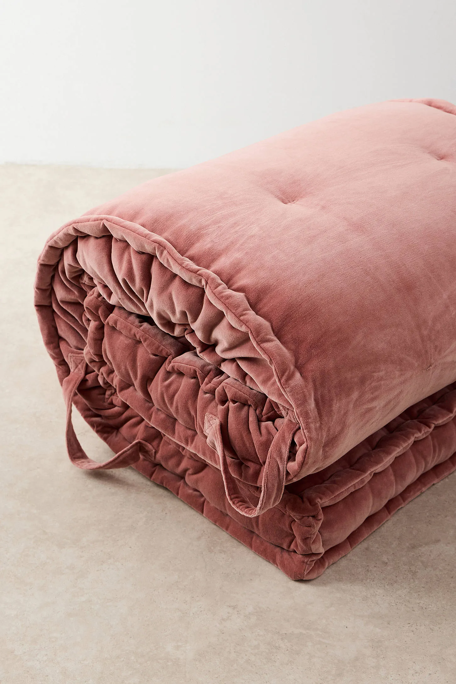Rohini Blush Velvet Daybed Cushion - Blush 5