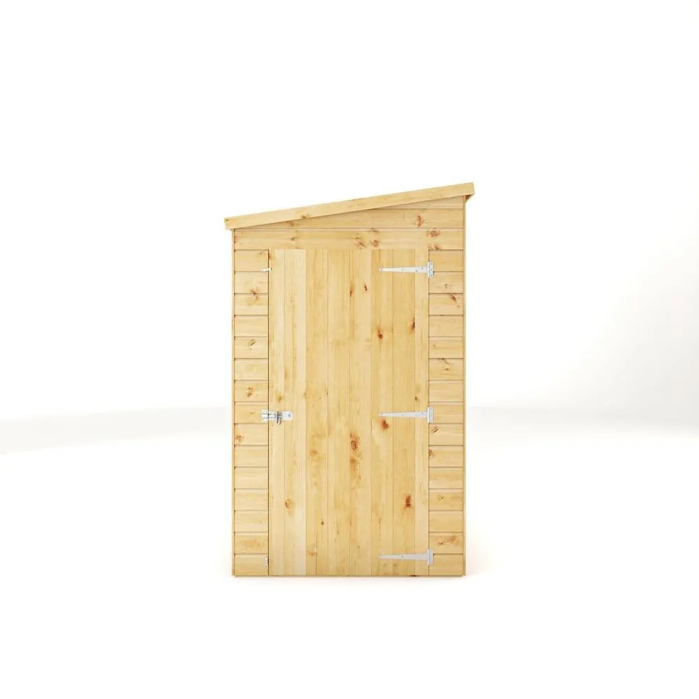 Mercia 4x4 Feet Modular Shiplap Pent - Windowless - L134 x W127.9 x H203.3 cm in Light Brown 4