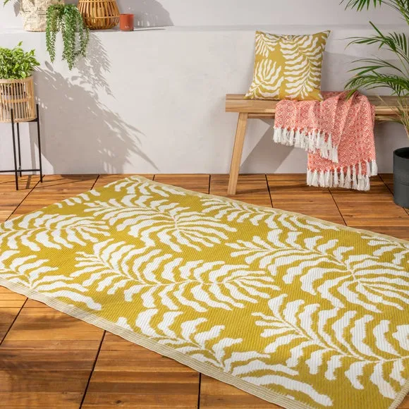 furn. Tocorico Mustard Reversible Indoor Outdoor Rug 1