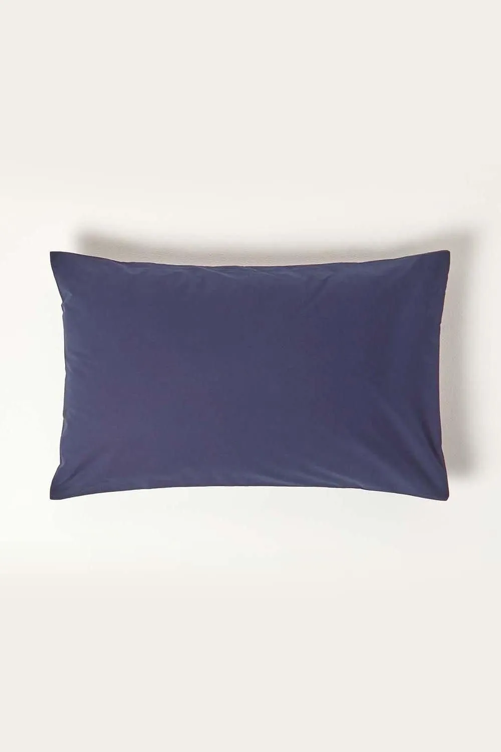 Homescapes Egyptian Cotton Housewife Pillowcase 200 TC, Standard Size in Navy 1