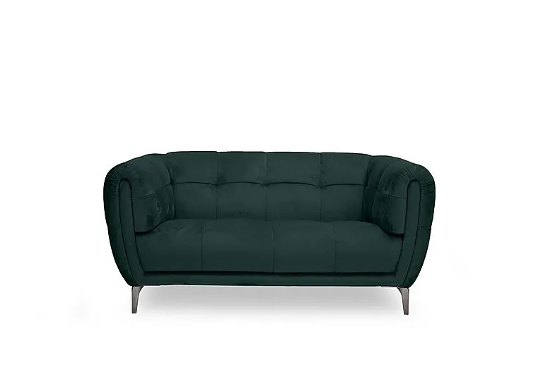 Sienna Fabric 2 Seater Sofa - Bottle Green