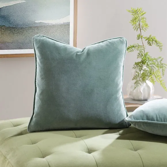 Clara Cotton Velvet Square Cushion 1