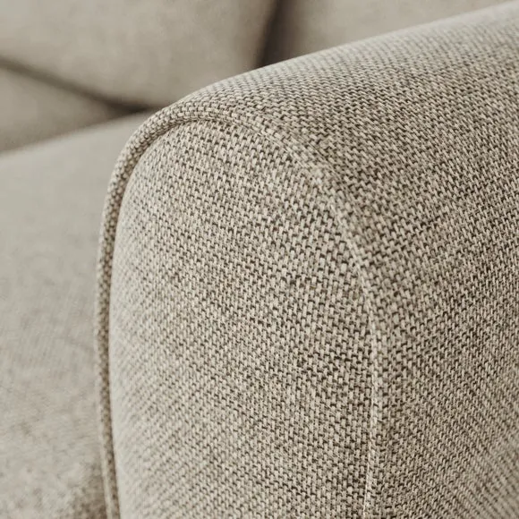 Blake Basket Weave Texture Corner Chaise Sofa 5
