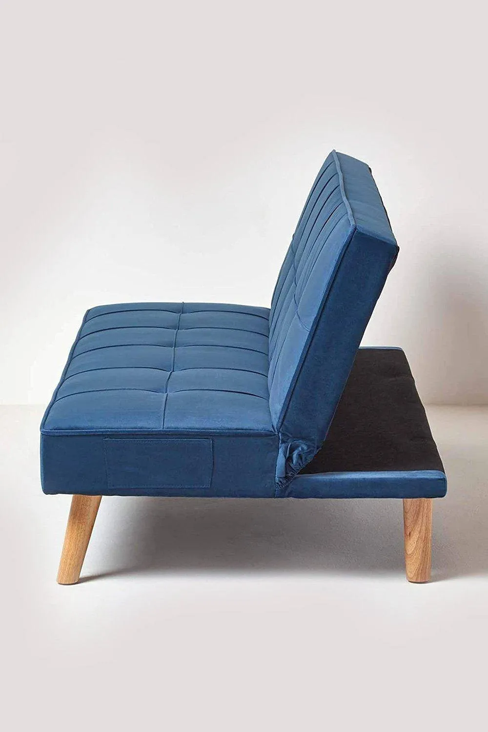 Homescapes Bower Velvet Sofa Bed in Navy 4
