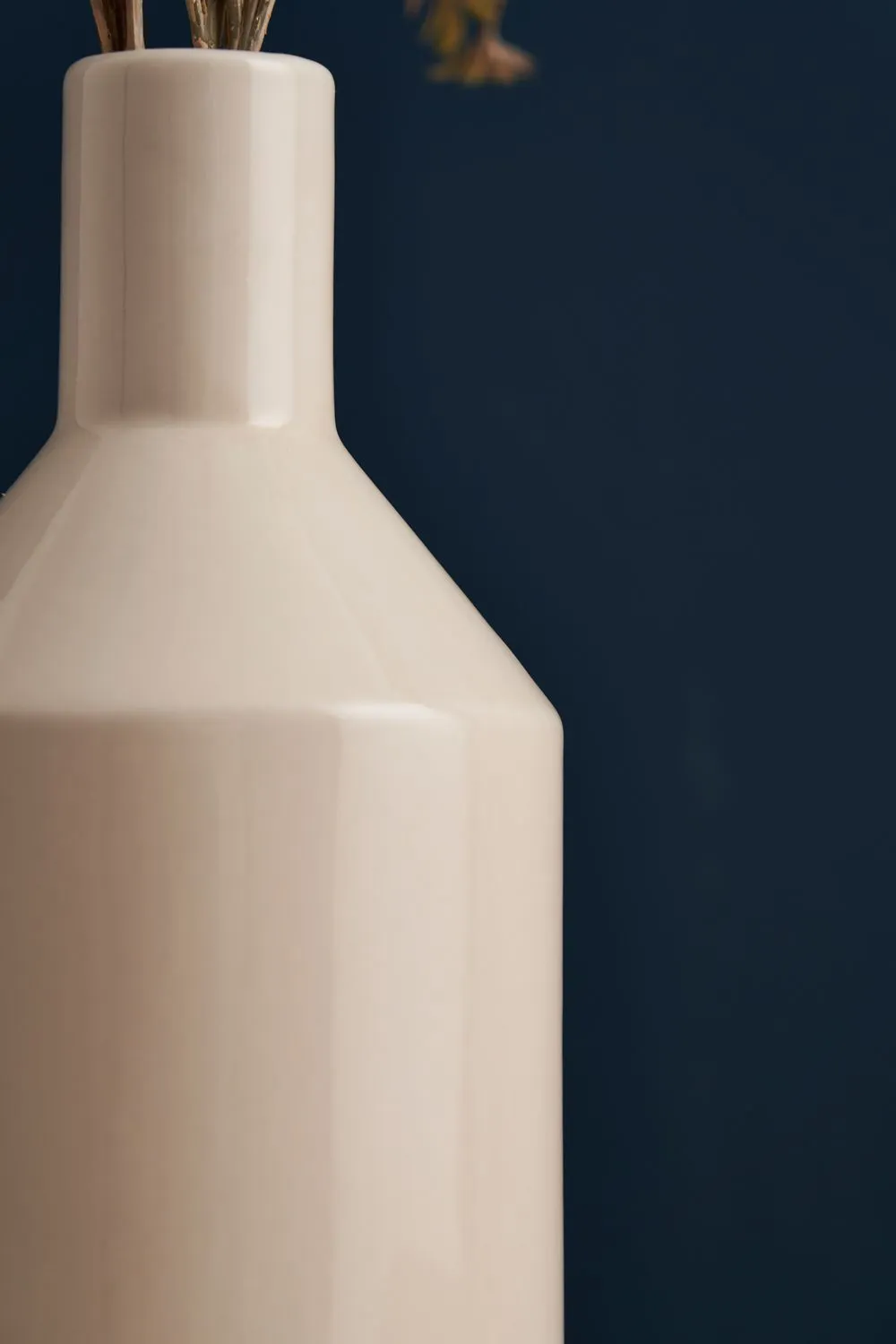 BHS Bottle Ceramic Vase in Cream 3