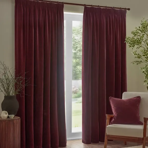 Yard Chenille Pencil Pleat Curtains 1