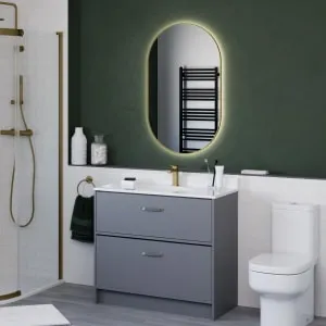 Sensio Nebula Brass Colour Changing LED Bathroom Mirror - 500 x 800mm 2