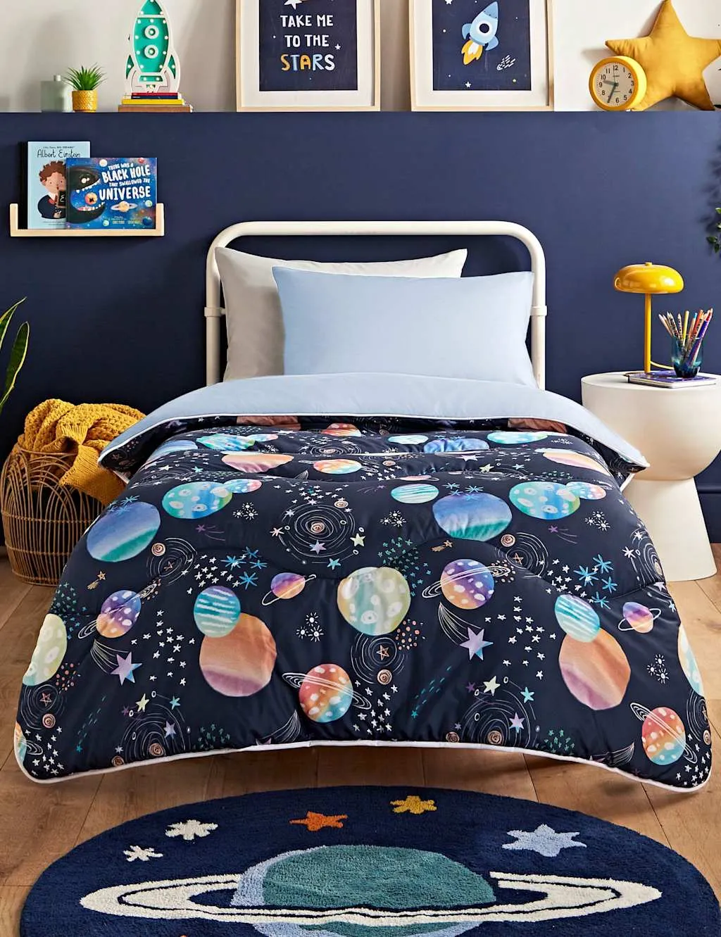 Nightlark 10.5 Tog Junior Coverless Duvet Set Navy