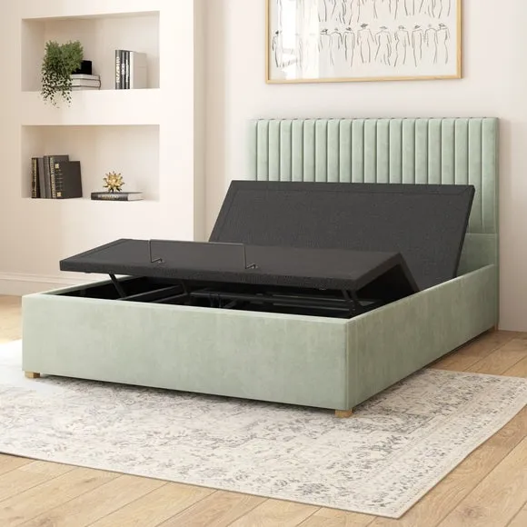 Grant Plush Velvet Adjustable Bed 4