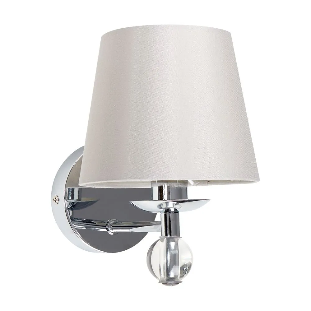 ValueLights Bryantt Pair of Silver Indoor Wall Light 4
