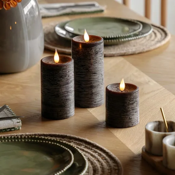 Cedar & Sage Set of 3 LED Candles 1