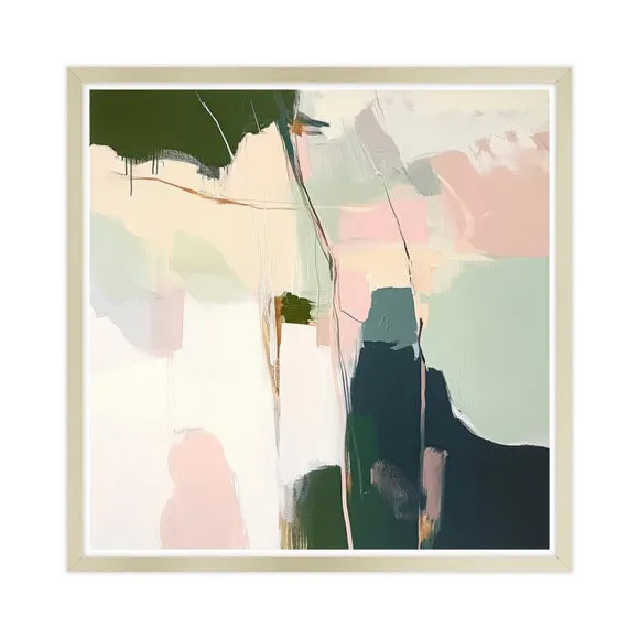 Artko Muted Minimal Green Abstract II by Mona Grace Framed Print 3