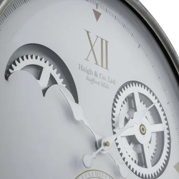 Metal Cog Wall Clock 5