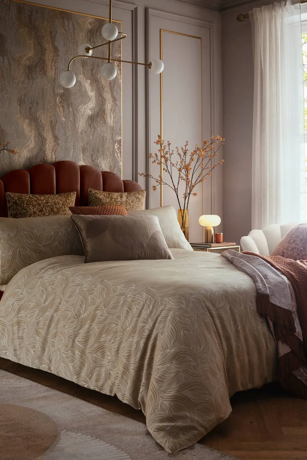 Laurence Llewelyn-Bowen 'Venus Desire' Velvet Filled Cushion in Taupe 5