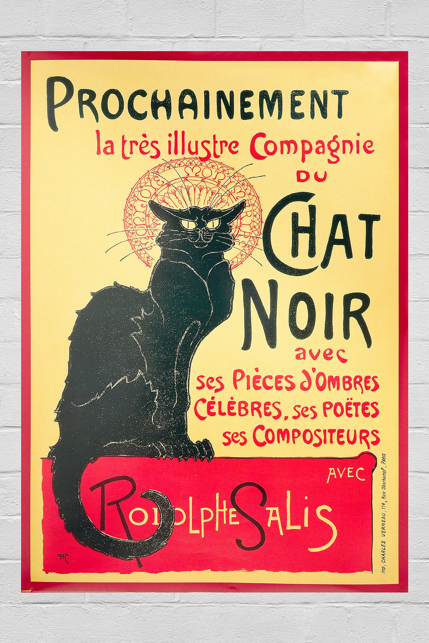 Chat Noir 60x91cm Wall Art Print 60x91