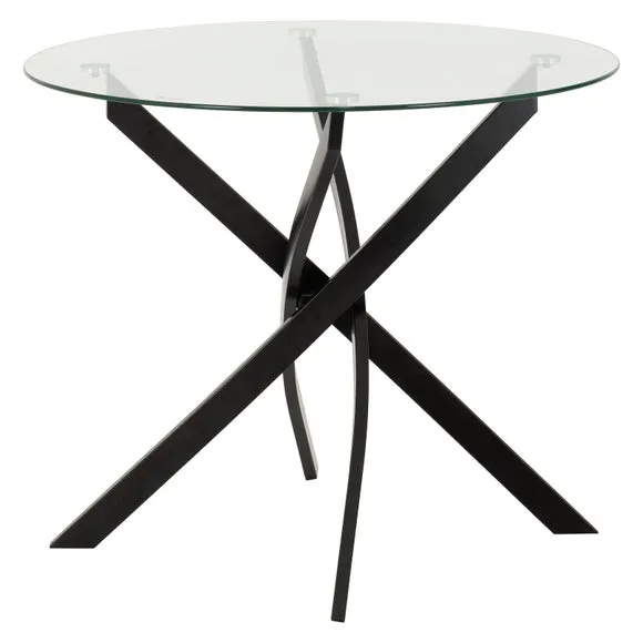 Sheldon Round Glass Top Dining Table