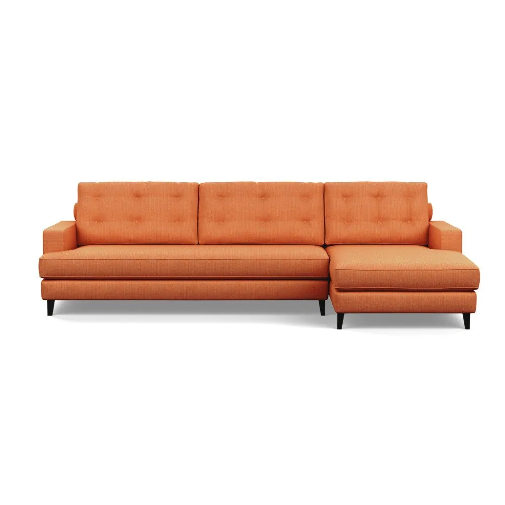 Heal's Mistral Right Hand Facing Corner Sofa Tejo Recycled Zinnia Black