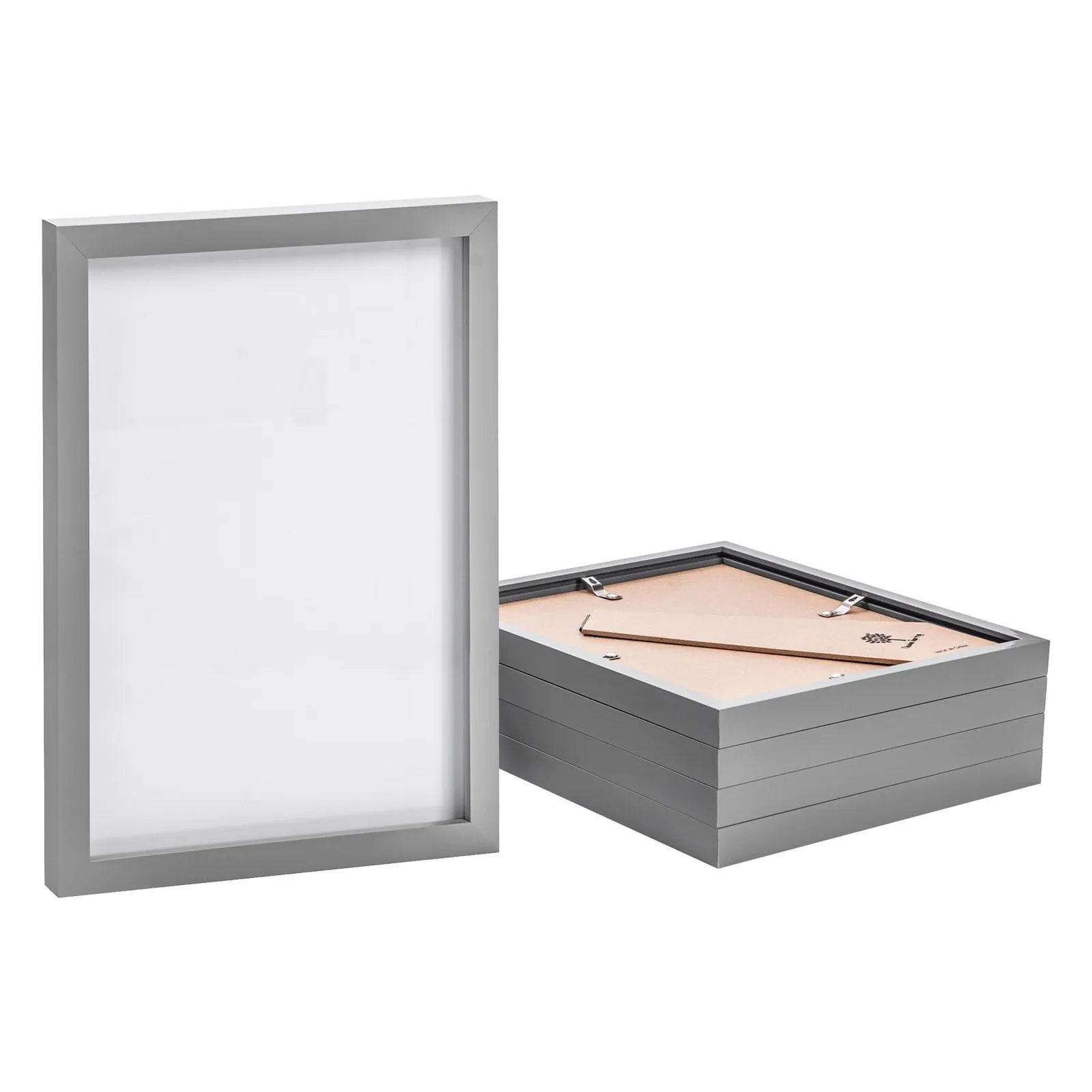 Nicola Spring Photo Frames - A4 (8" x 12") - Pack of 5 in Grey