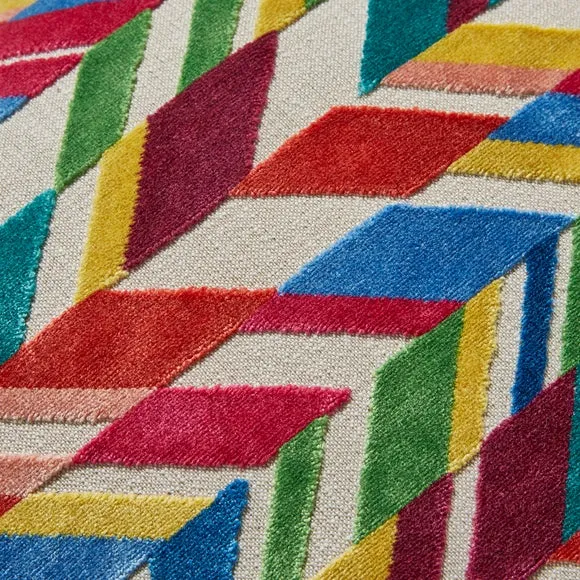 Cut Velvet Brights Reverie Cushion 2