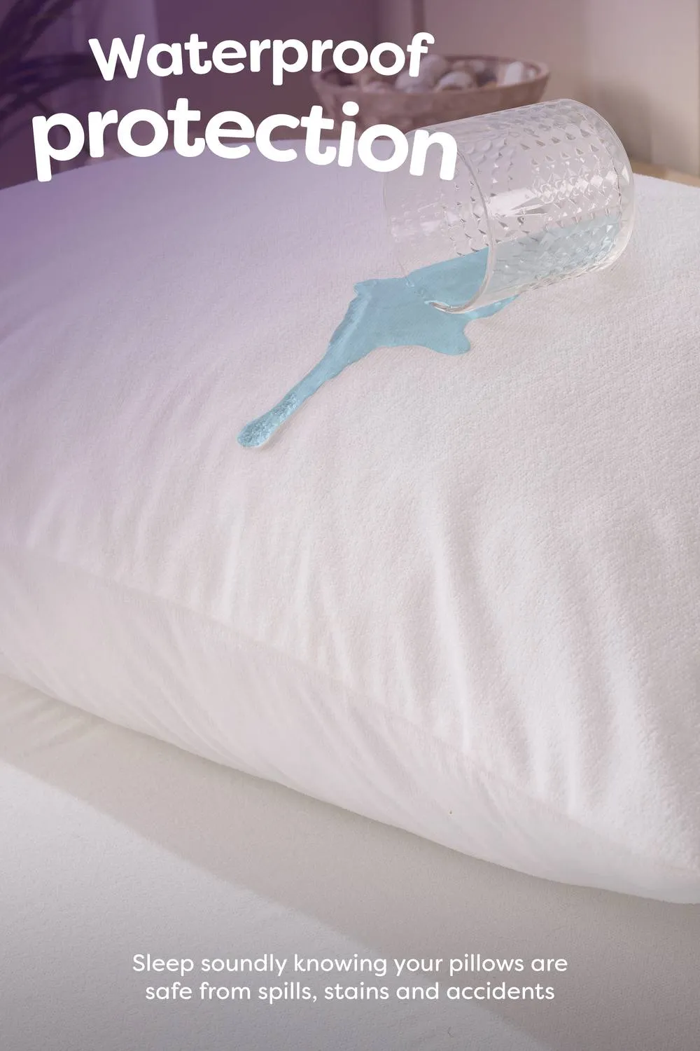 Slumberdown 4 Pack Waterproof Protect Pillow Protector in White 2