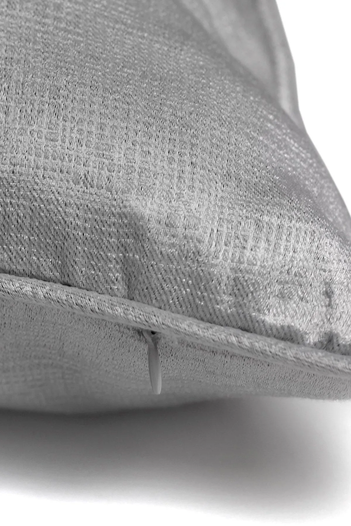 Fusion 'Strata' Luxe Velvet Filled Cushion in Silver 2