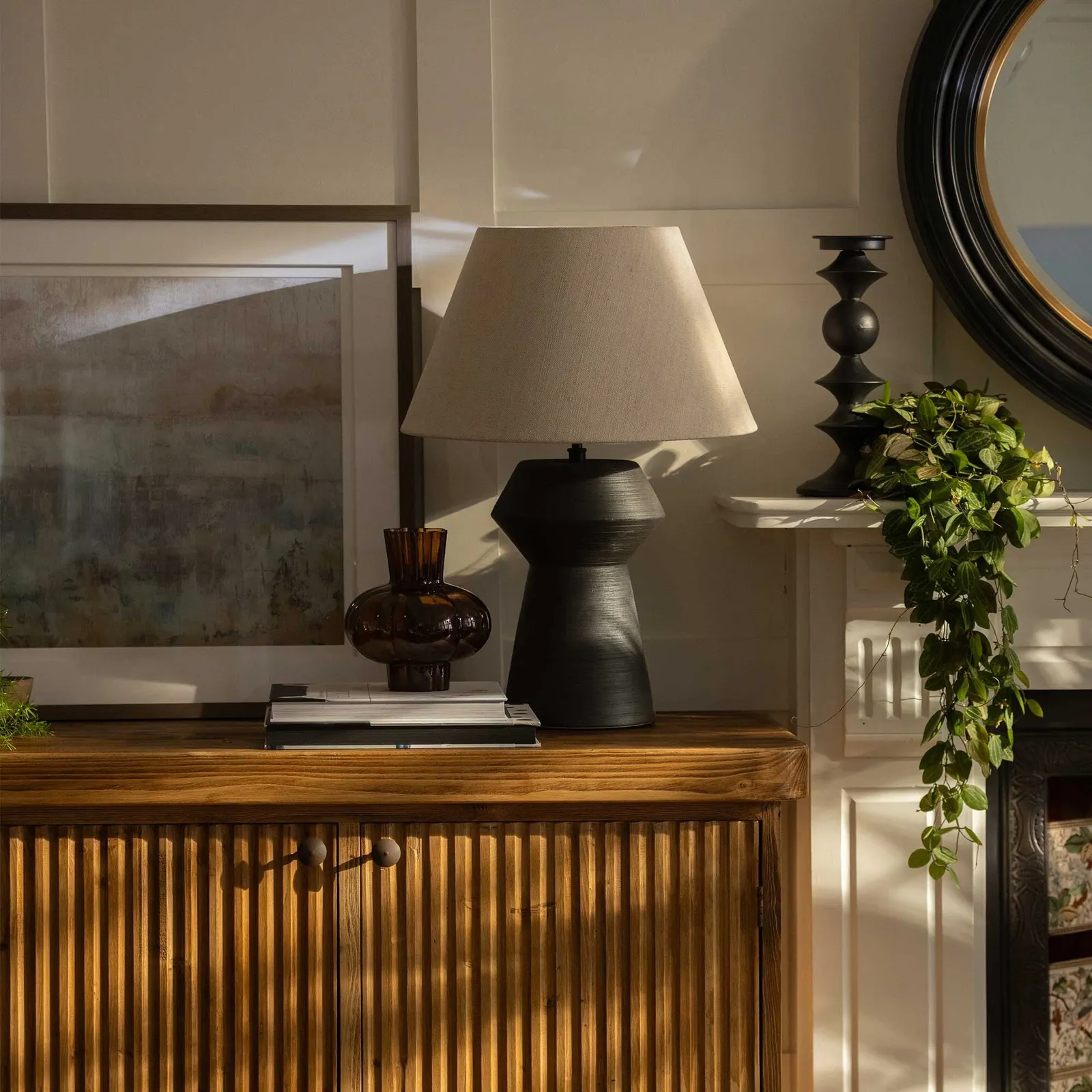 Black Textured Lamp | Barker & Stonehouse 2