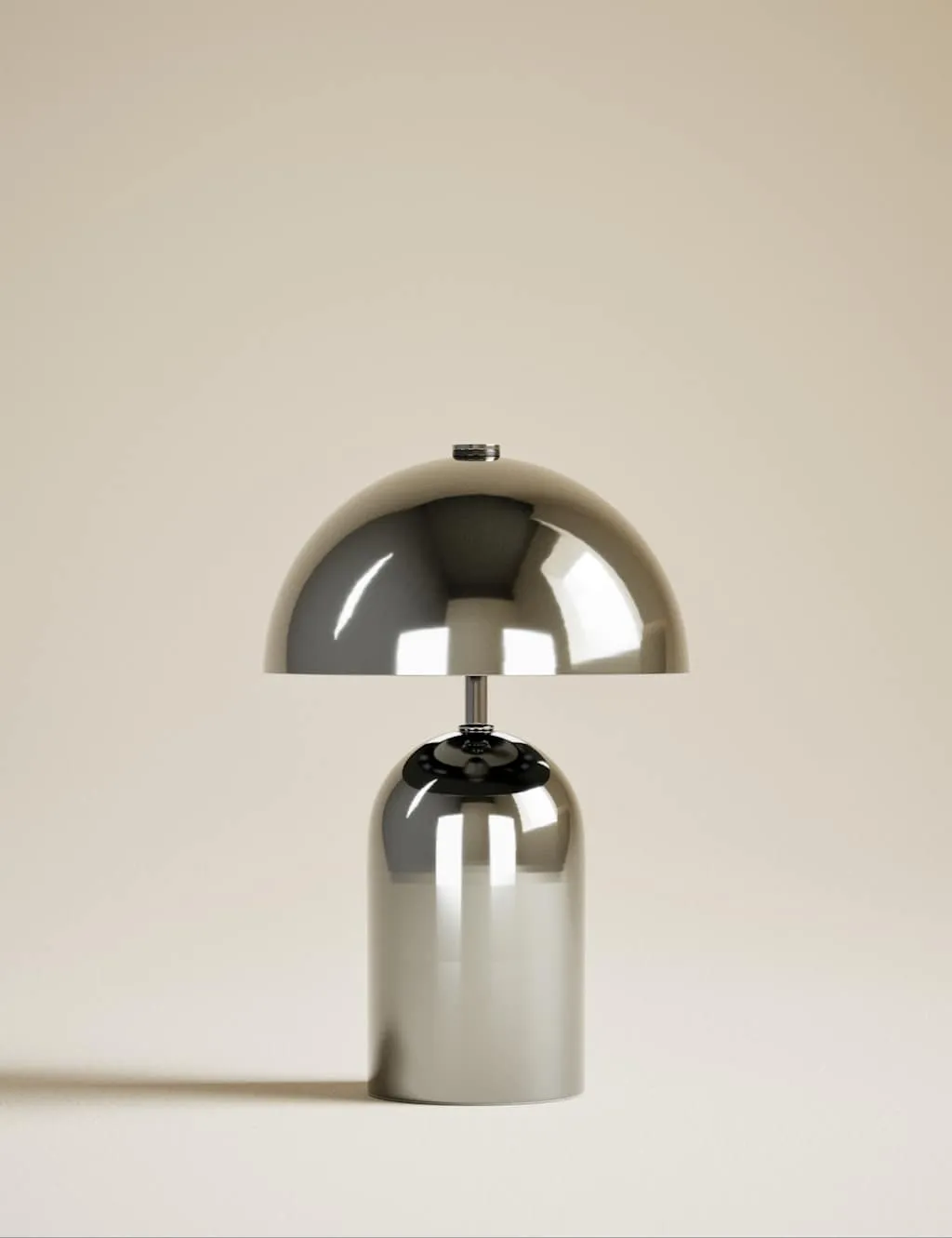 M&S Colby Rechargeable Metal Table Lamp Chrome