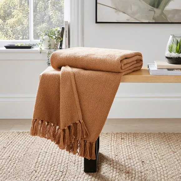 Aris Cotton Weave 130cm x 180cm Throw Blanket 1