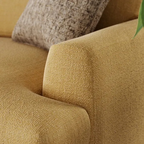 Lawson Chunky Tonal Weave Corner Chaise Sofa 5