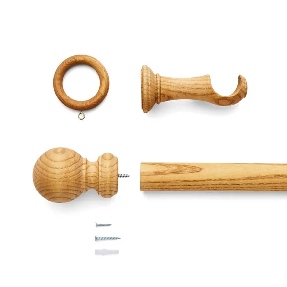 Tilton Wood Curtain Pole 4