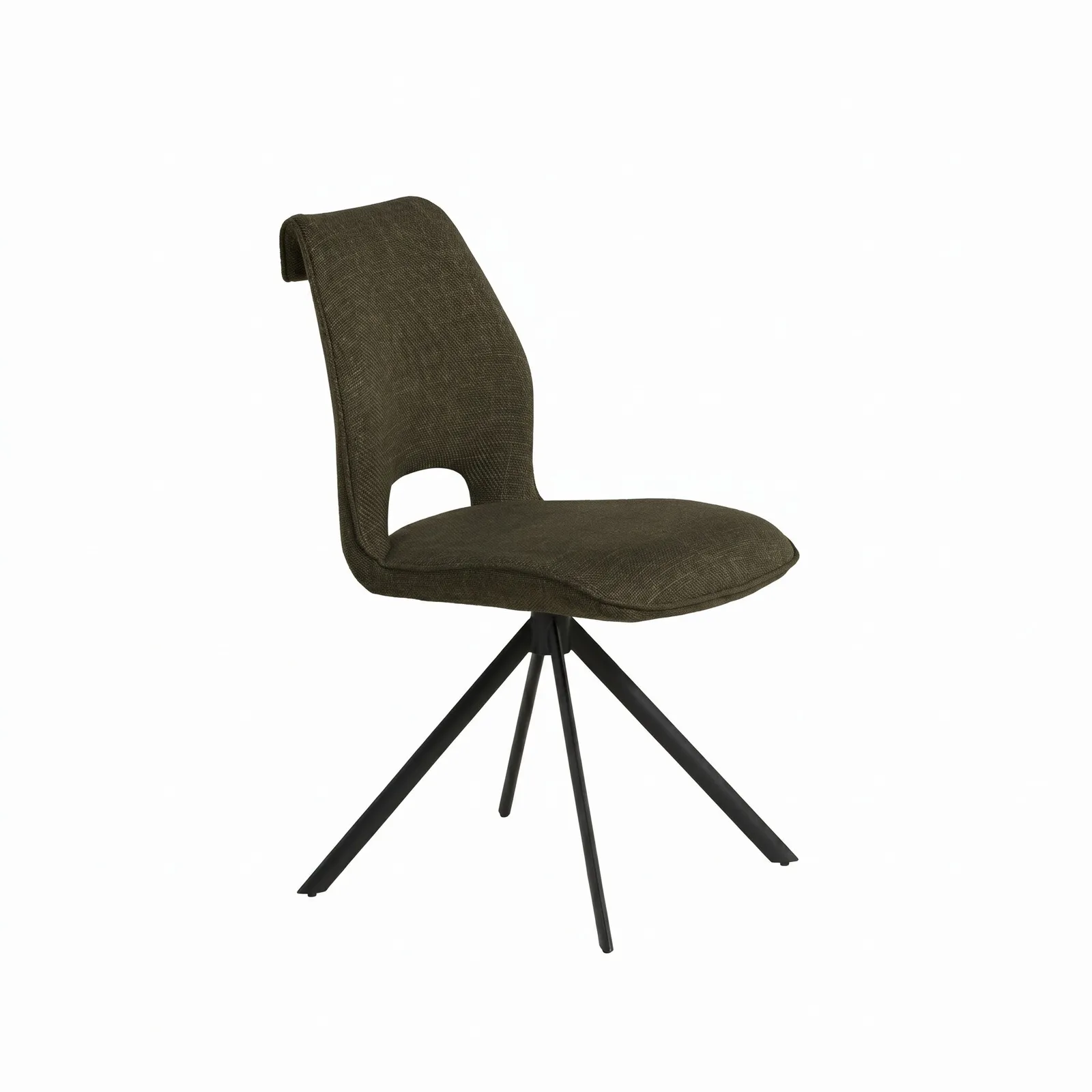 Torrance Dining Chair Without Arm, Green Fabric | Barker & Stonehouse 6