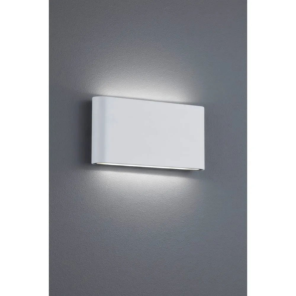 Netlighting Thames Ii Modern 17cm 2 Light Outdoor Up Down Wall Lamp White IP54 2