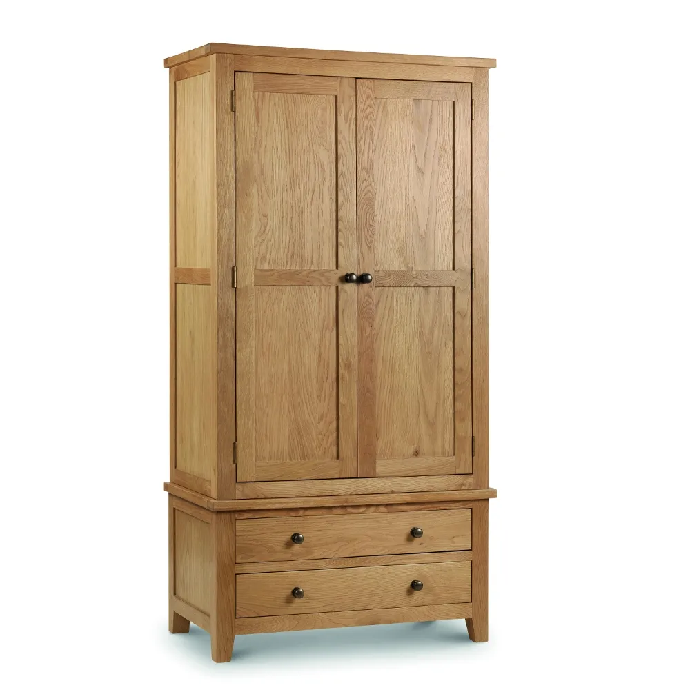 Marlborough - Combination Wardrobe - Oak - Wooden - Happy Beds 1