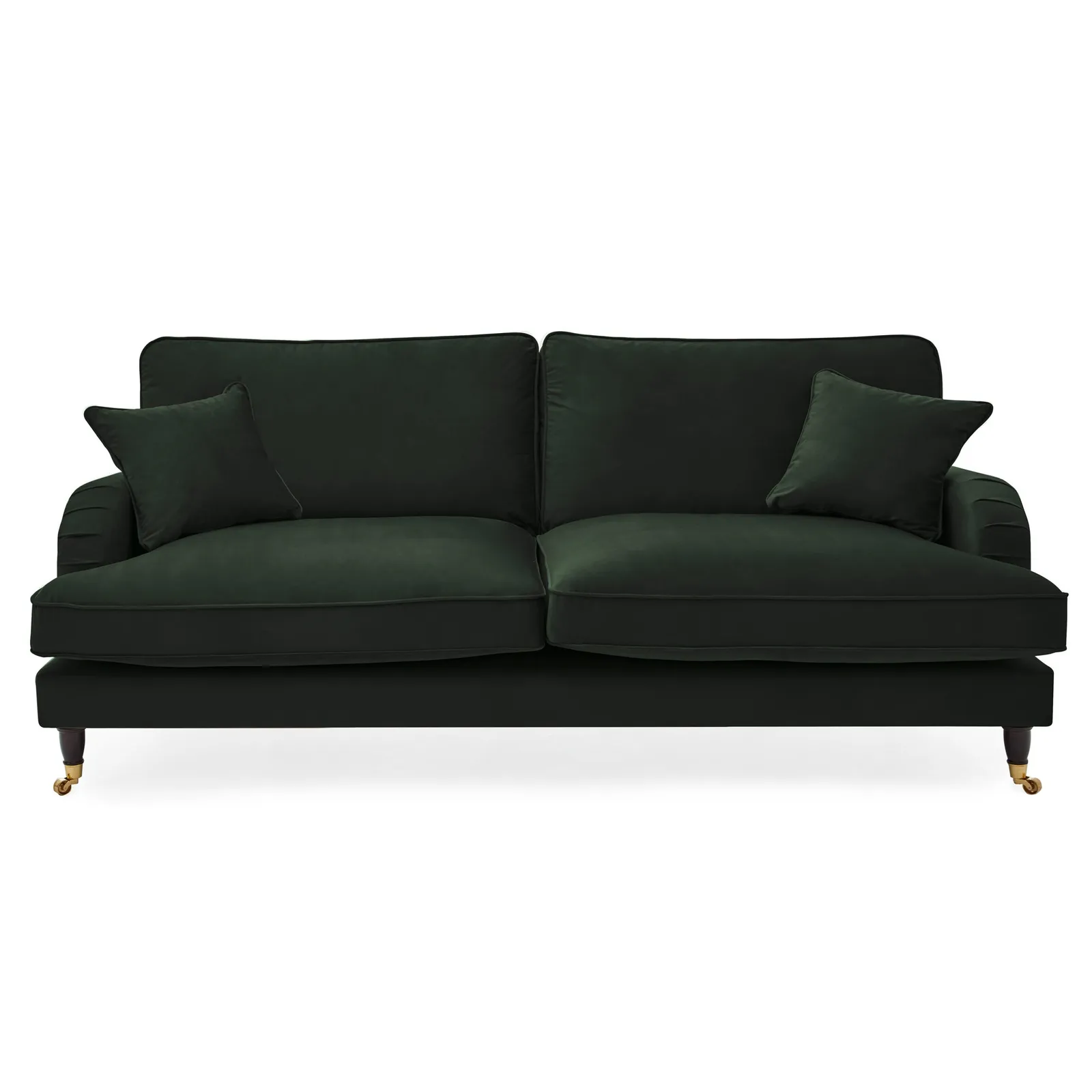 Rupert 4 Seater Velvet Sofa Bottle (Green)
