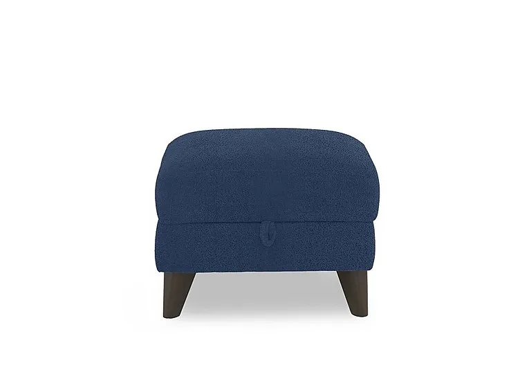 Dreamer Fabric Storage Footstool - Blue