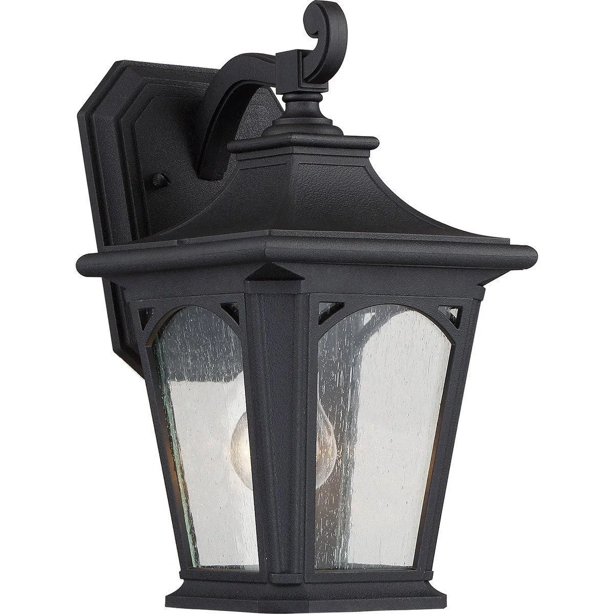 Netlighting Bedford 1 Light Small Wall Lantern Mystic Black Finish E27