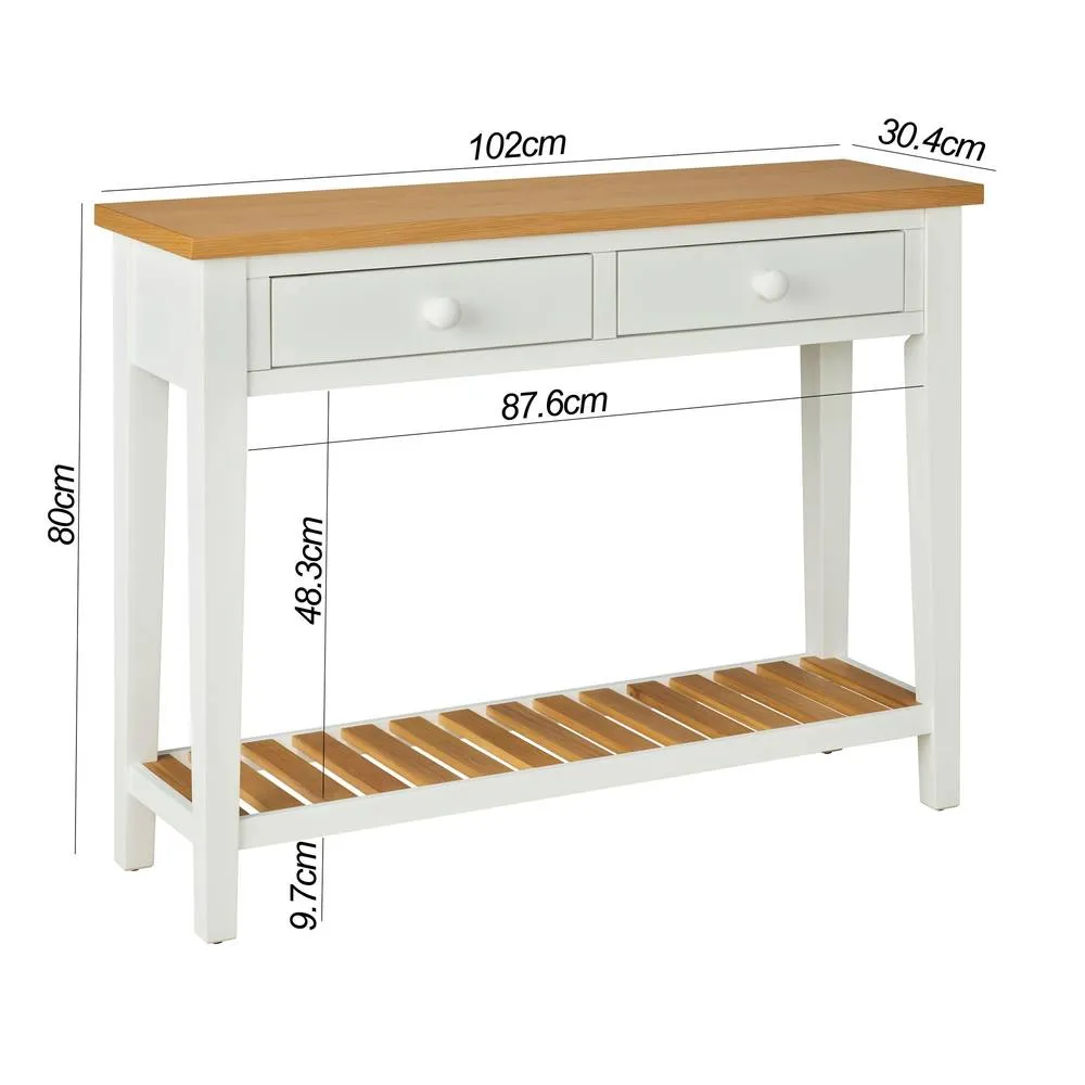 Statement Furniture Ludlow Console Table - Large in White 3